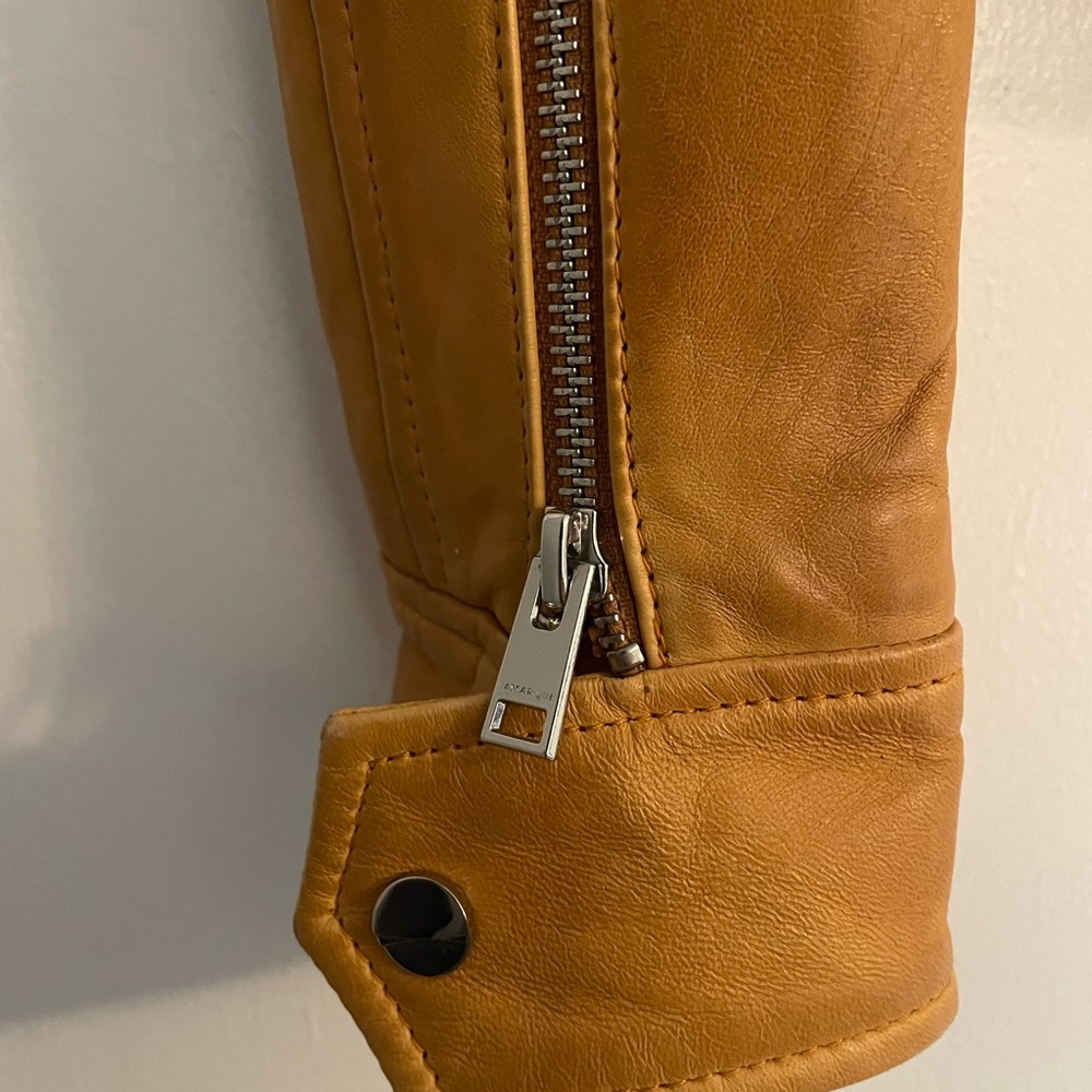 Anthropologie Lamarque Camel Genuine Leather Jacket - Picture 2 of 4